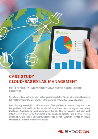 Screenshot Cloud Based Lab Management